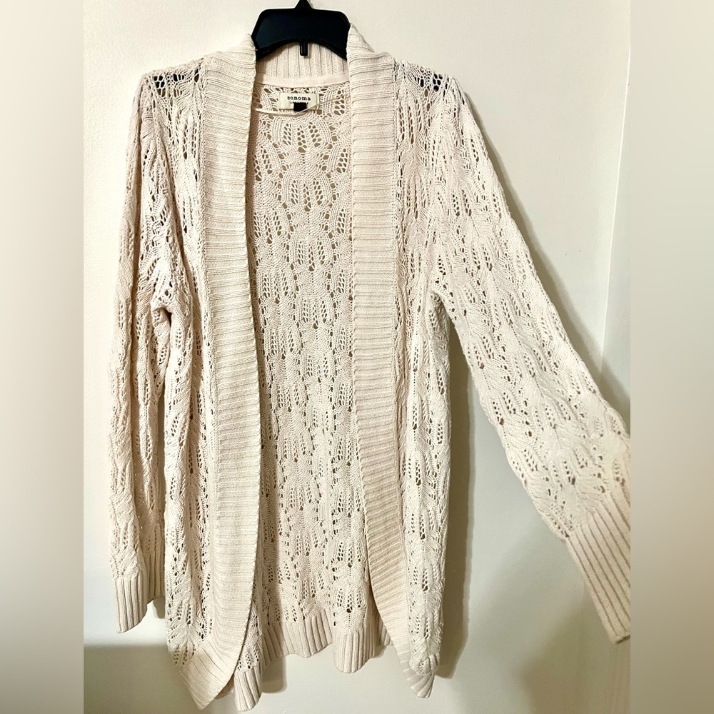 24hr SALE 🔥 Chic Beige Open-Knit Cardigan